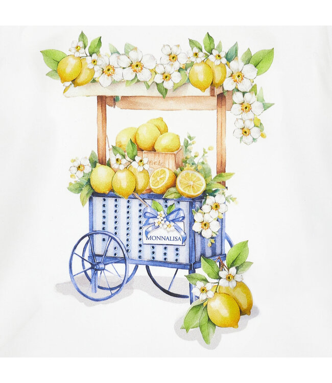 Monnalisa REGULAR TEE CARRETTO LIMO 11G624_7201_0099