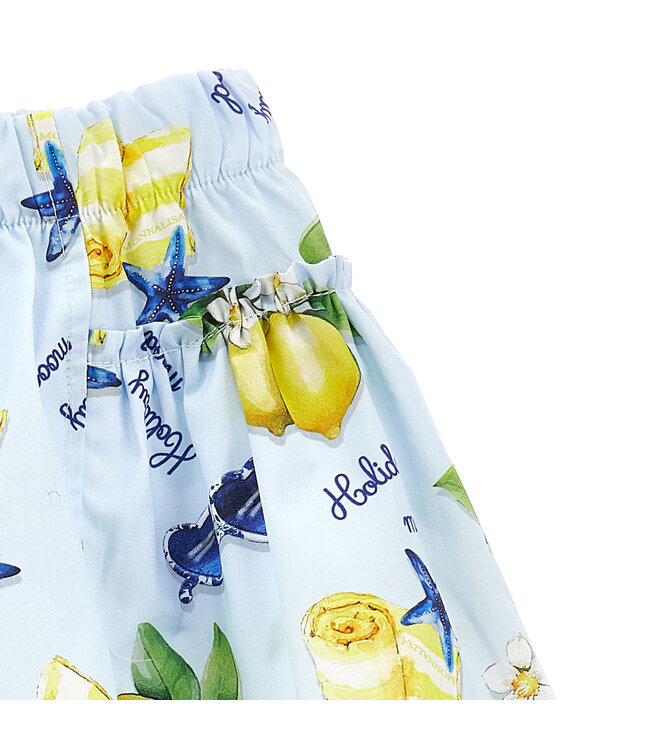 Monnalisa SHORT POPELINE HOLIDAY MO 11G417_7624_0052