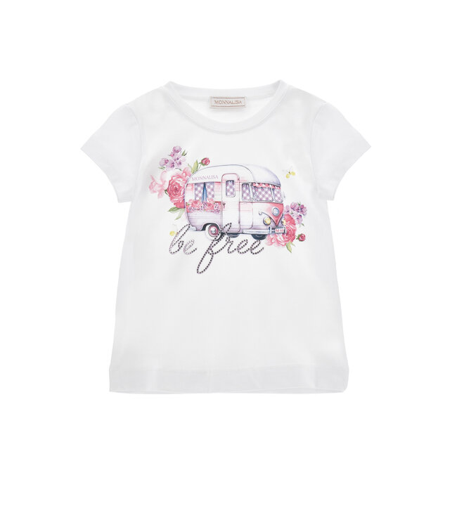 Monnalisa REGULAR TEE BE FREE JERSE 19G602_7001_0099