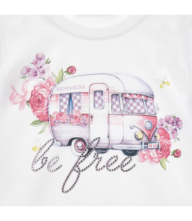 Monnalisa REGULAR TEE BE FREE JERSE 19G602_7001_0099