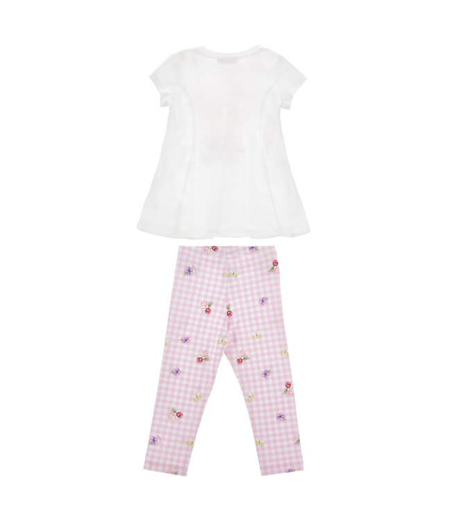 Monnalisa MAXI TEE E LEGGINGS JERSE 19G500_7001_9990