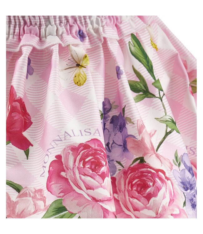 Monnalisa GONNA GARDEN PARTY RASO C 11G701_7623_0090