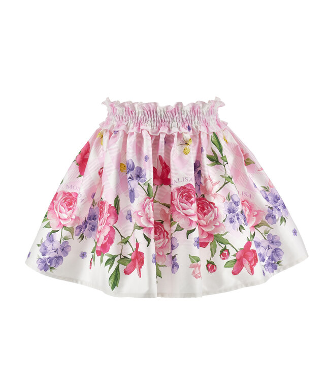 Monnalisa GONNA GARDEN PARTY RASO C 11G701_7623_0090