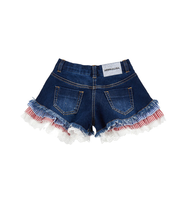 Monnalisa SHORT FROU FROU DENIM STR 19G401_7015_0055