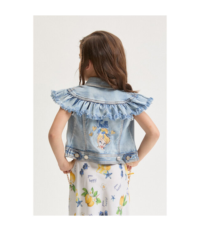 Monnalisa PRENDISOLE LUNGO MUSSOLA 19G913_7028_9914