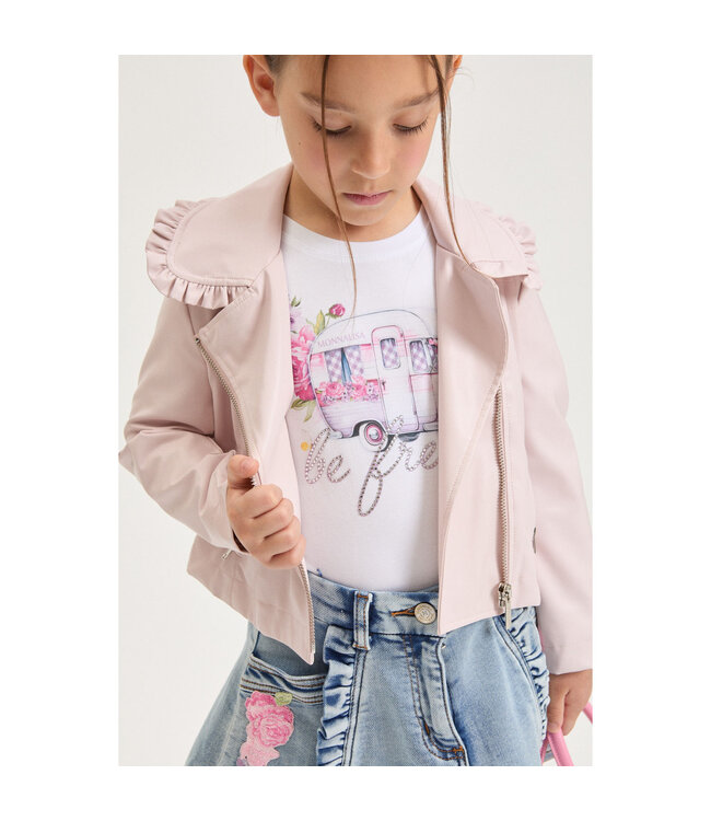 Monnalisa MINI GONNA JEANS 70S DENI 19G700_7015_055B