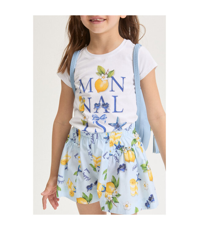 Monnalisa SHORT POPELINE HOLIDAY MO 11G417_7624_0052