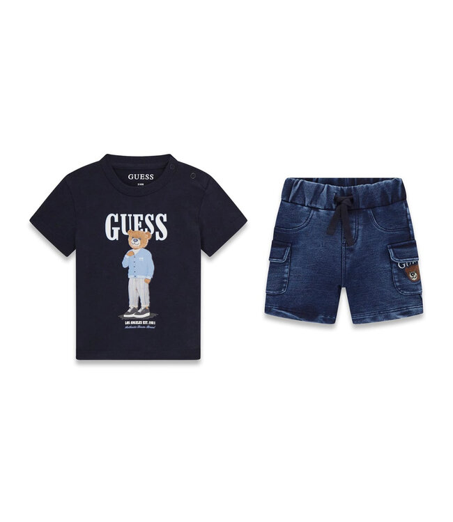 Guess SET SS T-SHIRT+KNIT DENIM PANT I6GG04_K8HM4_G7V2