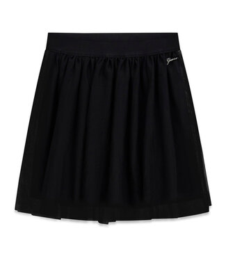 Guess MESH MINI SKIRT_CEREMONY J6RD14_KBZN0_JBLK