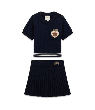 Guess SET SS SWEATER + SWEATER SKIRT K6RG08_Z37L1_G7HR