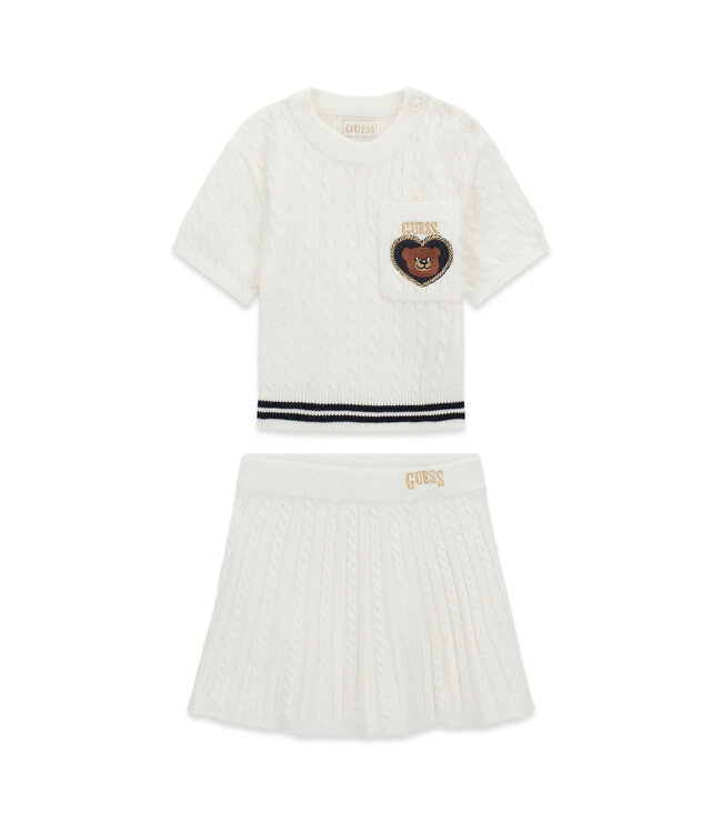 Guess SET SS SWEATER + SWEATER SKIRT K6RG08_Z37L1_G012