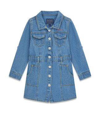 Guess DENIM ADJ. LS DRESS K6RK03_D4EU0_EHBW