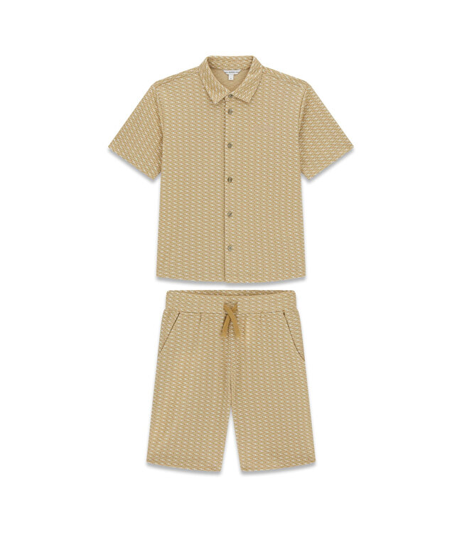 Guess SET JACQUARD SS POLO+SHORTS L6GG01_KF880_G1V2