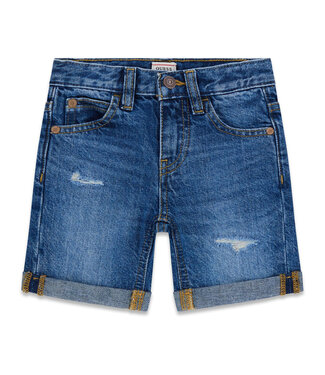 Guess COTTON LINEN RIGID DENIM SHORT N6GD06_D41E0_CBAY