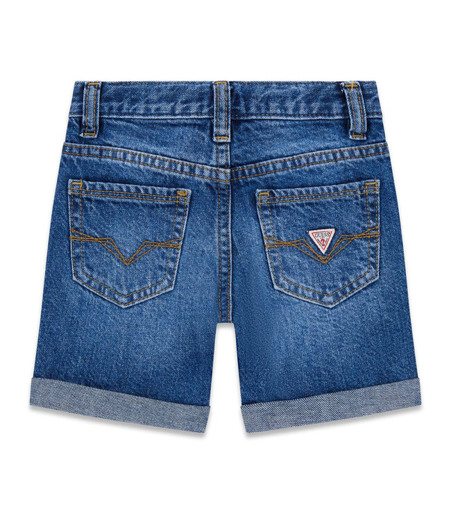 Guess COTTON LINEN RIGID DENIM SHORT N6GD06_D41E0_CBAY