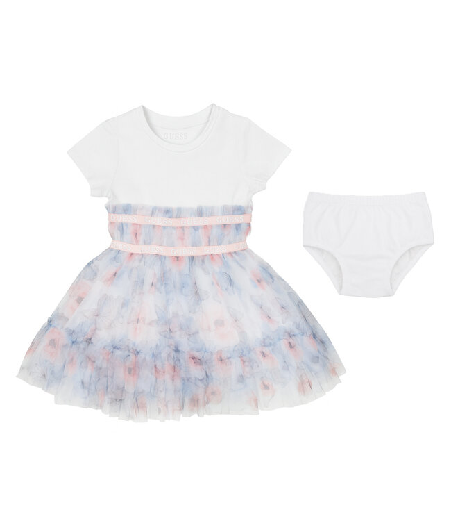 Guess SET MIXED FABRIC DRESS+PANTIES A6RK03_K6YW0_P739