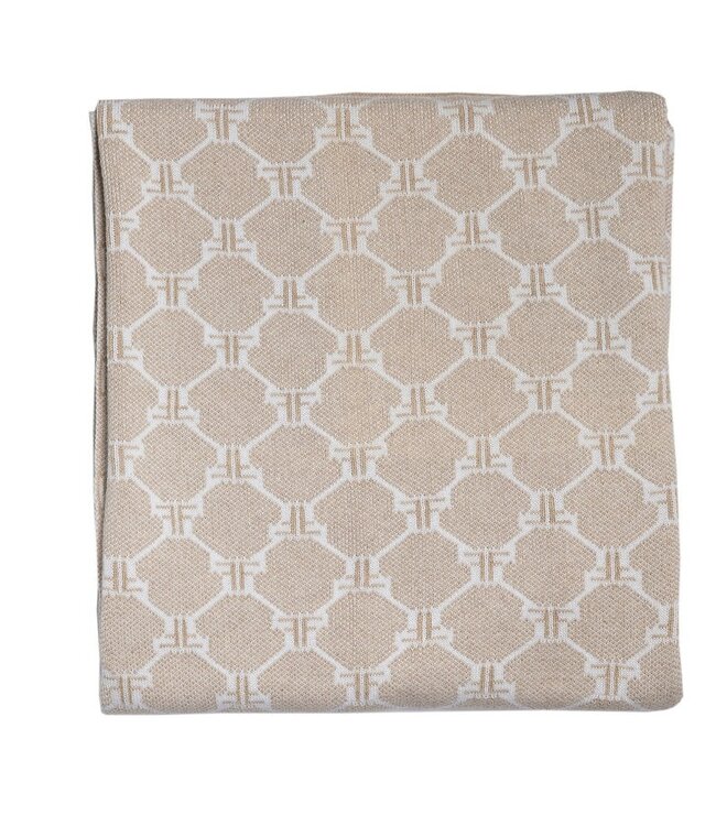 First 6204337 beige knitted FIRST®SIGNATURE blanket