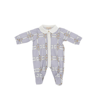 Elisabetta Franchi TUTINA IN JERSEY ST.CINTURINI LILAC-AVORIO/AVORIO