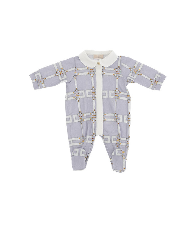 Elisabetta Franchi TUTINA IN JERSEY ST.CINTURINI LILAC-AVORIO/AVORIO