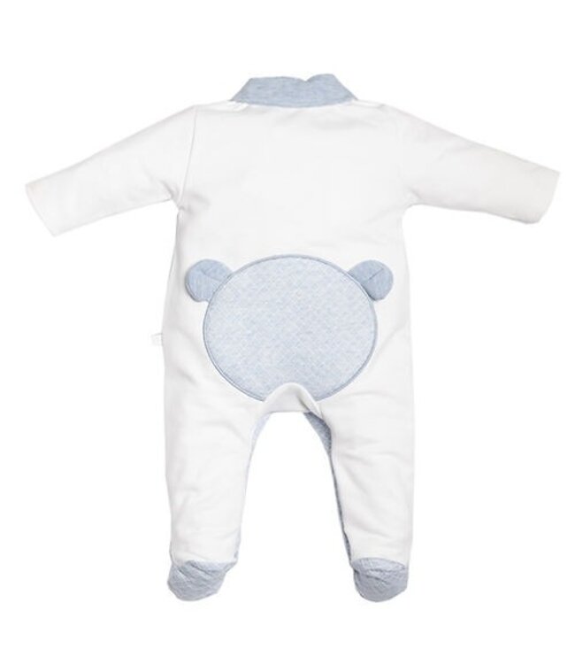 First Solid romper with teddy on back, Malta 6213114_0167