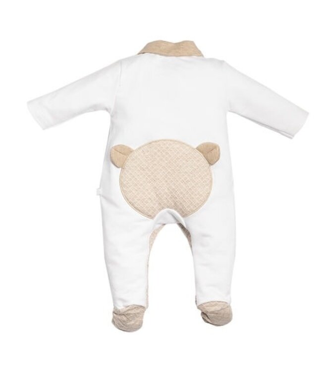 First Solid romper with teddy on back, Malta 6213114_0135