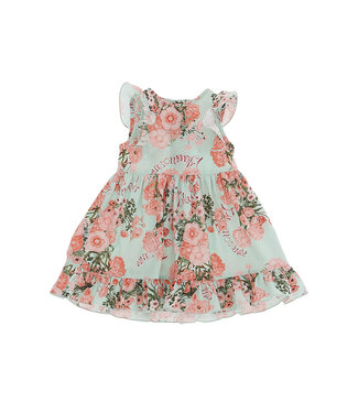 Miss Blumarine ABITO IN POPELINE STAMPA FIORI MULTICOLOR