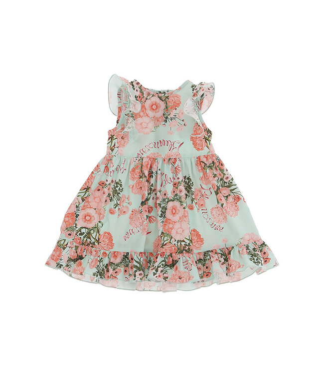 Miss Blumarine ABITO IN POPELINE STAMPA FIORI MULTICOLOR