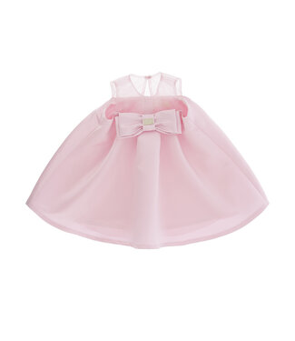 Miss Blumarine ABITO IN DOUCHESSE CON FIOCCO ROSA VIVO