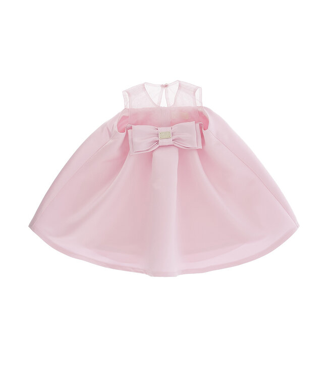 Miss Blumarine ABITO IN DOUCHESSE CON FIOCCO ROSA VIVO