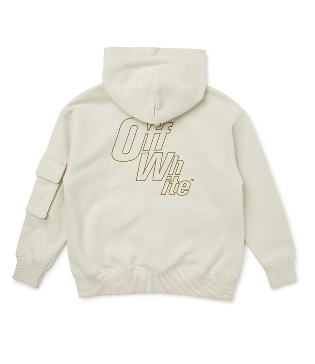 Off White ARROW CARGO HOODIE ZIP OBBE005S26FLE0010050