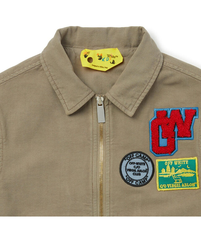 Off White OW CAMPING PATCH JACKET OBEA024S26FAB0012050