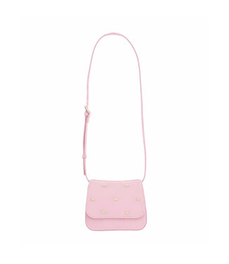 Elisabetta Franchi BORSA IN ECOPELLE CON RIVETTI DOPPIA C SU PATTA ROSA BABY
