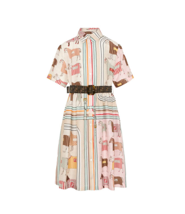 Fendi HORSE SATIN PRINT JFB837_AVVY_F0B8F