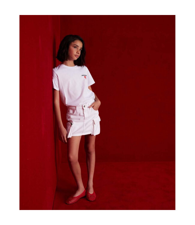 Patrizia Pepe MAGLIA/T-SHIRT ASPETTO GENERIC Bianco 7M0978_J411_W146