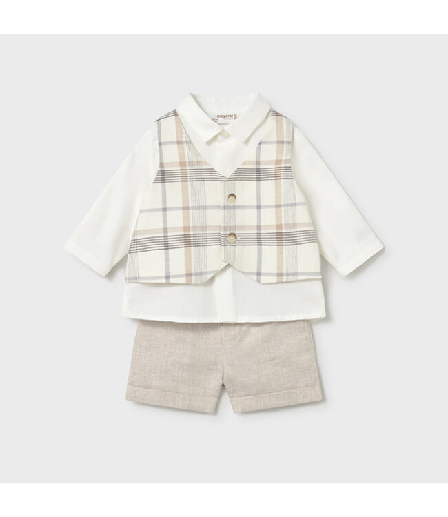Mayoral pant shirt set and vest 1269_023