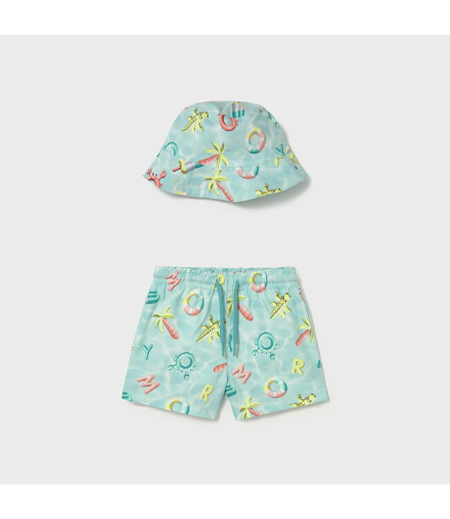 Mayoral Swim shorts w/ bucket hat 1660_073