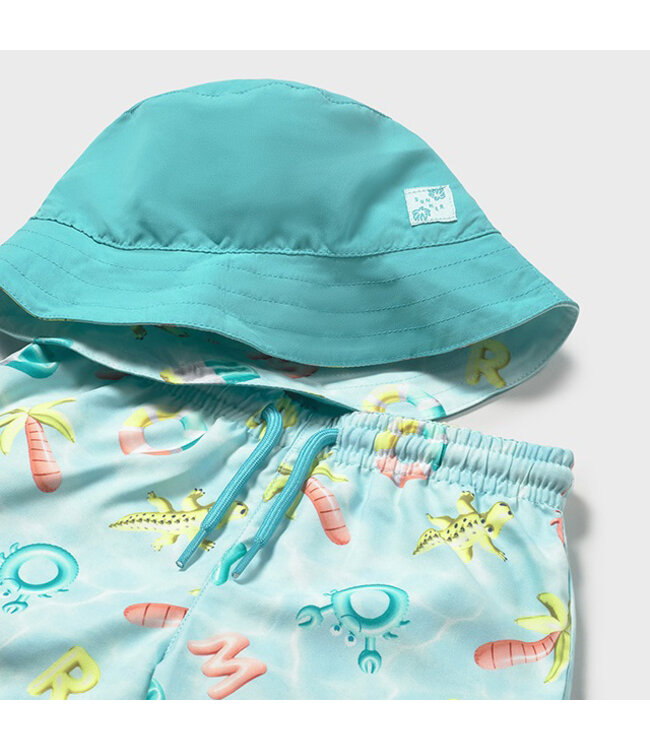 Mayoral Swim shorts w/ bucket hat 1660_073
