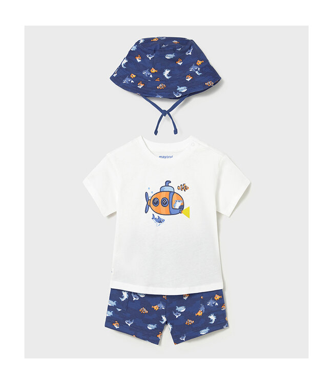 Mayoral Knit set w/ bucket hat 1667_082