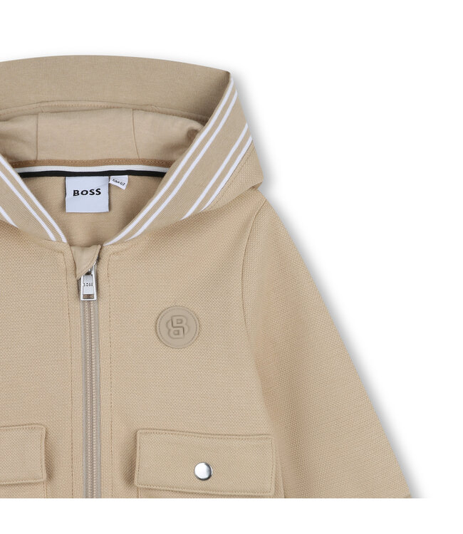 BOSS VEST MET KAP J52869/249