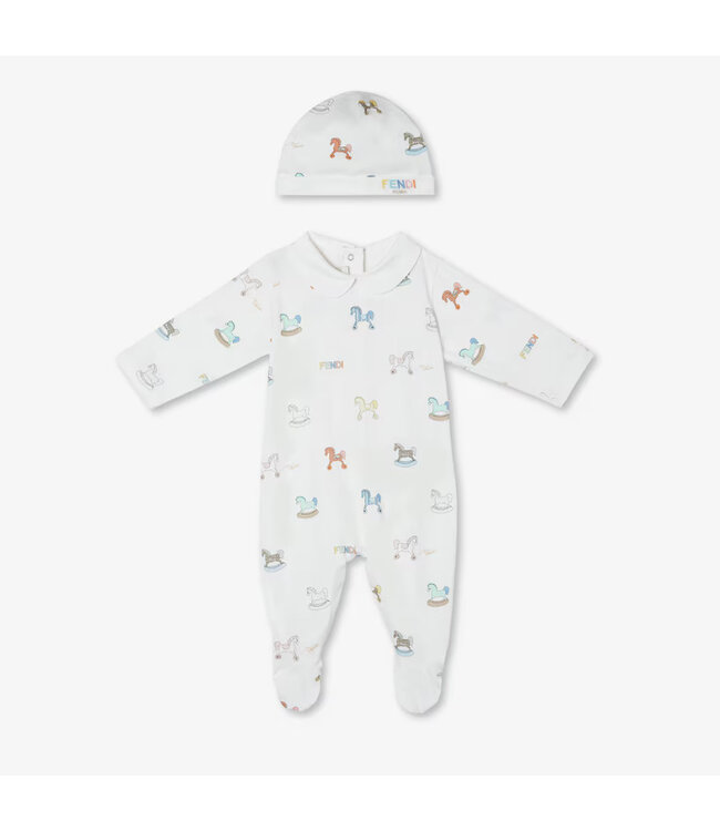 Fendi LITTLE HORSES PRINTED JERSEY BUK156_AVW8_F0ZA0