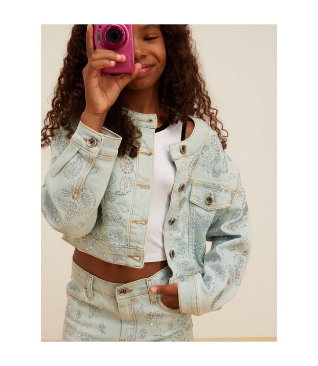 Patrizia Pepe GIUBBOTTO/JACKET Light Blue Wash 7O0051_D150_CB18