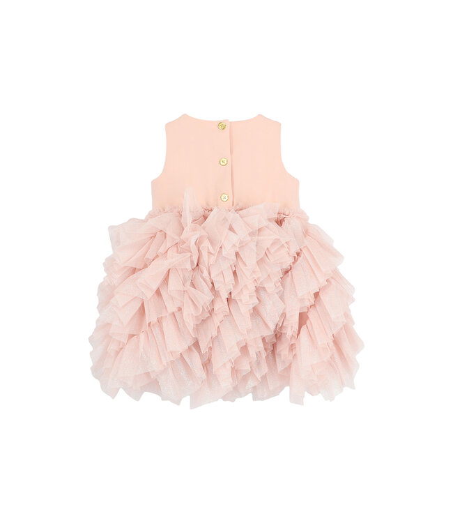 Angels Face CASCADE WATERFALL SPARKLE TULLE BABY DRESS SWEET BLUSH