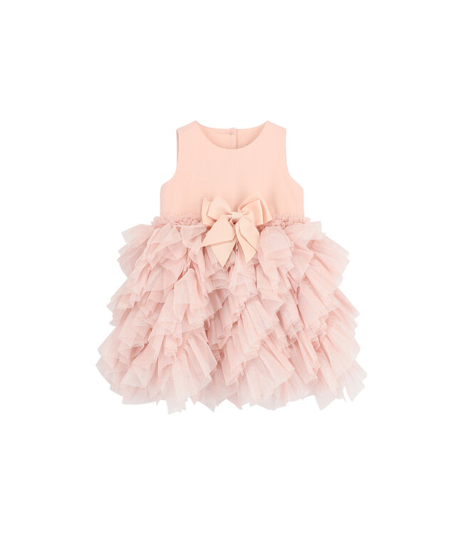 Angels Face CASCADE WATERFALL SPARKLE TULLE BABY DRESS SWEET BLUSH