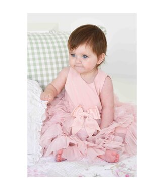 Angels Face CASCADE WATERFALL SPARKLE TULLE BABY DRESS SWEET BLUSH
