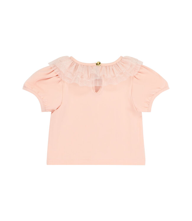 Angels Face ENID SPARKLE TULLE COLLAR BABY TOP SWEET BLUSH + KITTY BABY TUTU BLUSH