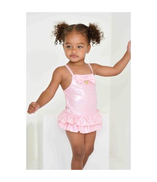 Angels Face GUPPIE PINK SPARKLE BABY SWIMSUIT PINK SPARKLE