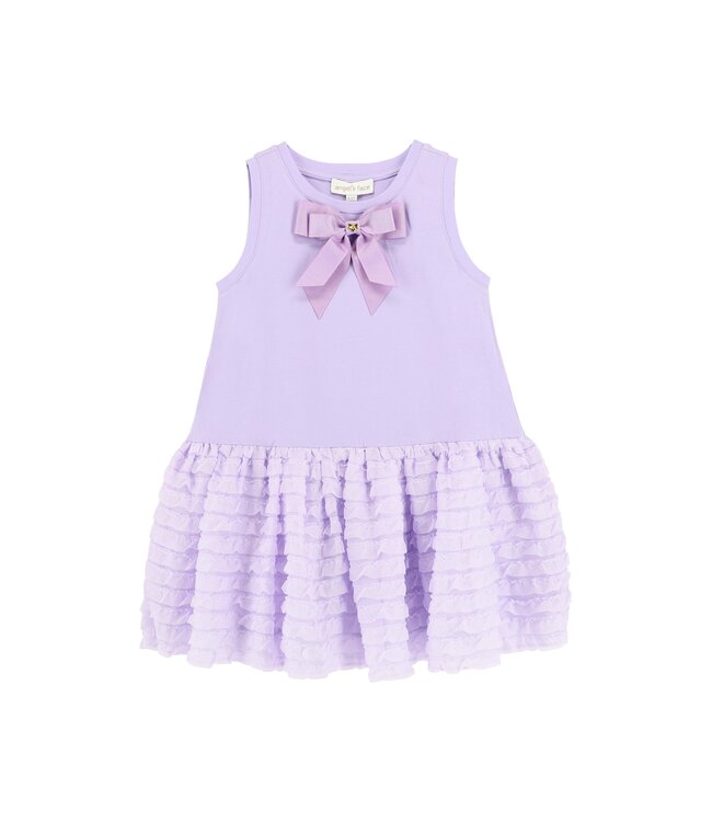Angels Face PENELOPE TEE DRESS WITH FRILLY SKIRT LAVENDER