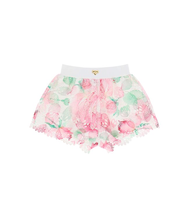 Angels Face MARIA MIX PRINTED LACE TOP + SARAH MIX PRINTED LACE SHORTS SNOWDROP/MIX