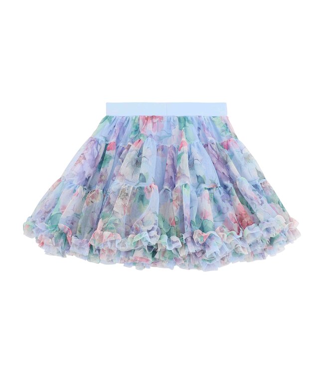 Angels Face LORETTA GARDEN FLOWER TOP + PIXIE GARDEN FLOWER PRINT TUTU PRETTY BLUE