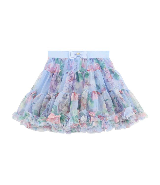 Angels Face LORETTA GARDEN FLOWER TOP + PIXIE GARDEN FLOWER PRINT TUTU PRETTY BLUE